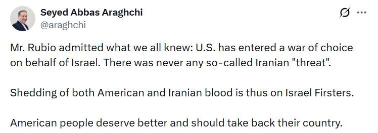 İran Dışişleri Bakanı Abbas Arakçi, ABD Dışişleri Bakanı Marco Rubio’nun