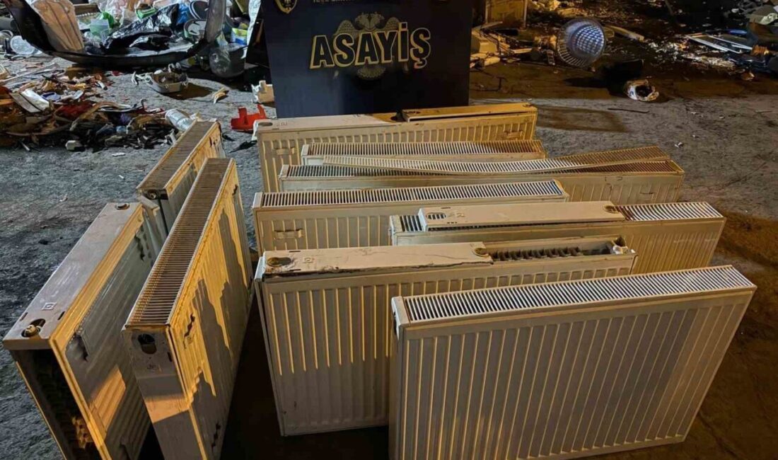 Hatay’da bir evden kalorifer peteklerinin çalınması olayıyla ilgili yakalanan şüphelilerden