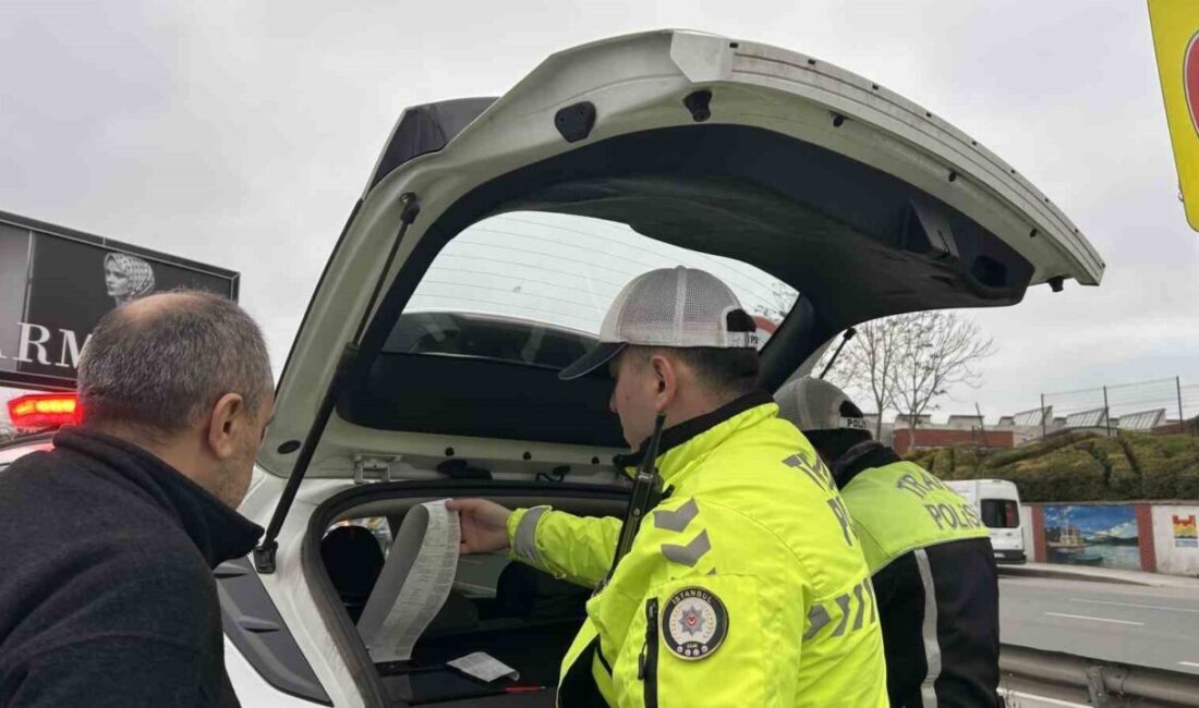 İstanbul’da trafikte kaynak yapan sürücülere yönelik drone destekli taralı alan