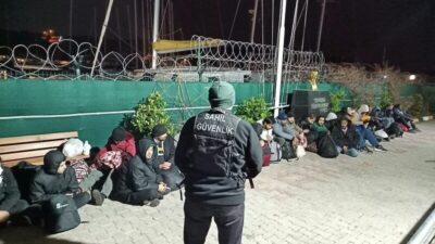 İzmir’in Seferihisar ilçesinde, insansız hava aracı (İHA) ile tespit edilen