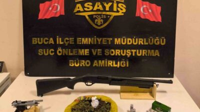 İzmir’de polis ekiplerinin düzenlediği operasyonda, hakkında kesinleşmiş hapis cezası bulunan