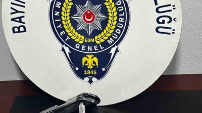 İzmir’in Bayındır ilçesinde polis ekiplerince bir iş yerine düzenlenen operasyonda