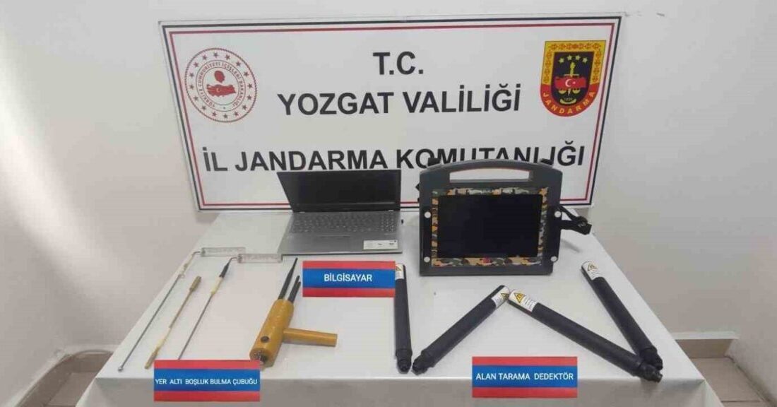 Yozgat’ta kaçak kazı yapan 5 kişi suçüstü yakalandı. Yozgat İl