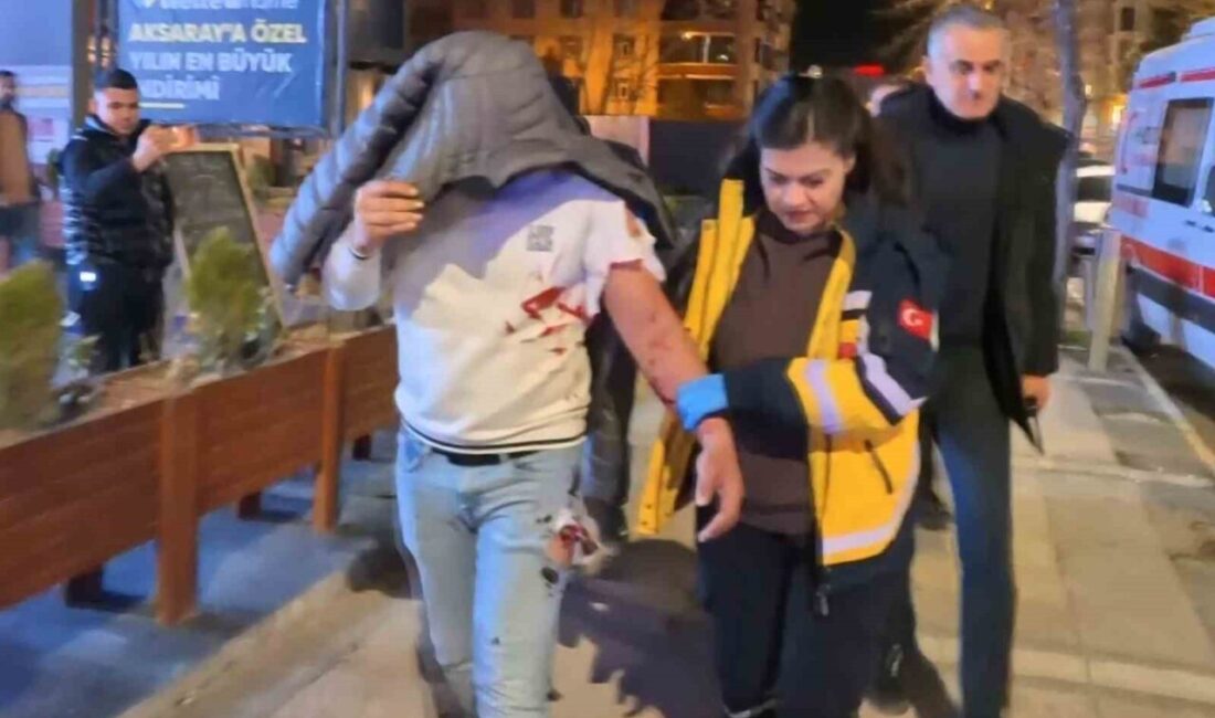 Aksaray’da kafede 2 kişi arasında çıkan tartışma kısa sürede kavgaya