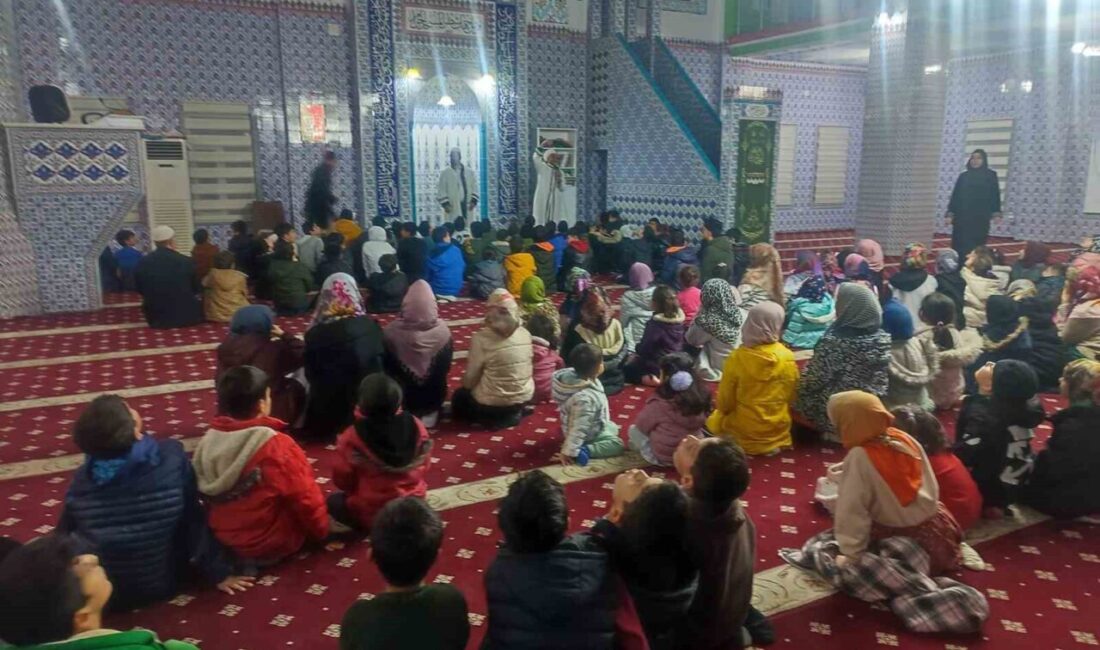 Adıyaman’ın Kahta ilçesinde bulunan Ülgen Camii bünyesinde eğitim gören 4-6