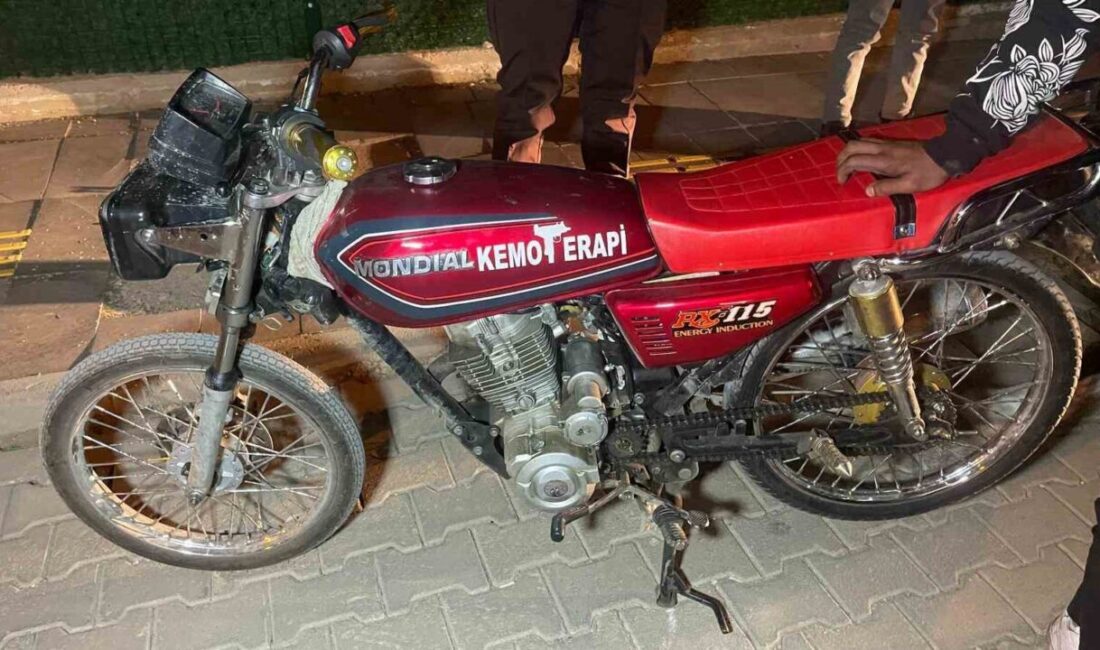 Karaman’da durdurulan plakasız motosikletin sürücüsüne, çeşitli maddelerden kendi modelinden yaklaşık