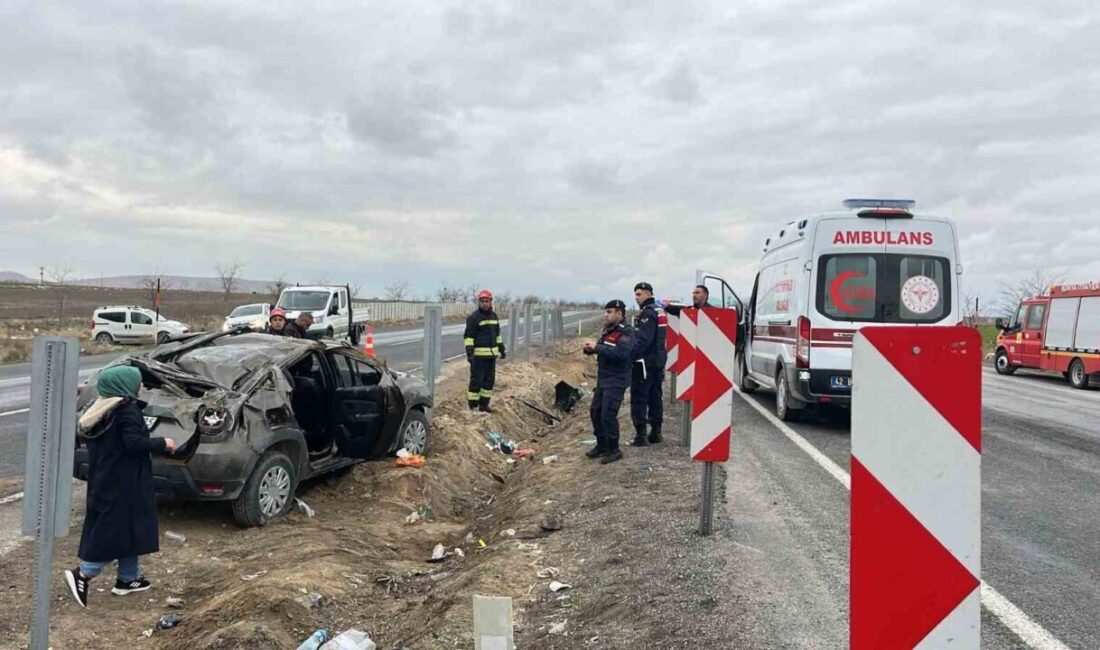 Konya’nın Karapınar ilçesinde meydana gelen trafik kazasında aynı aileden 4