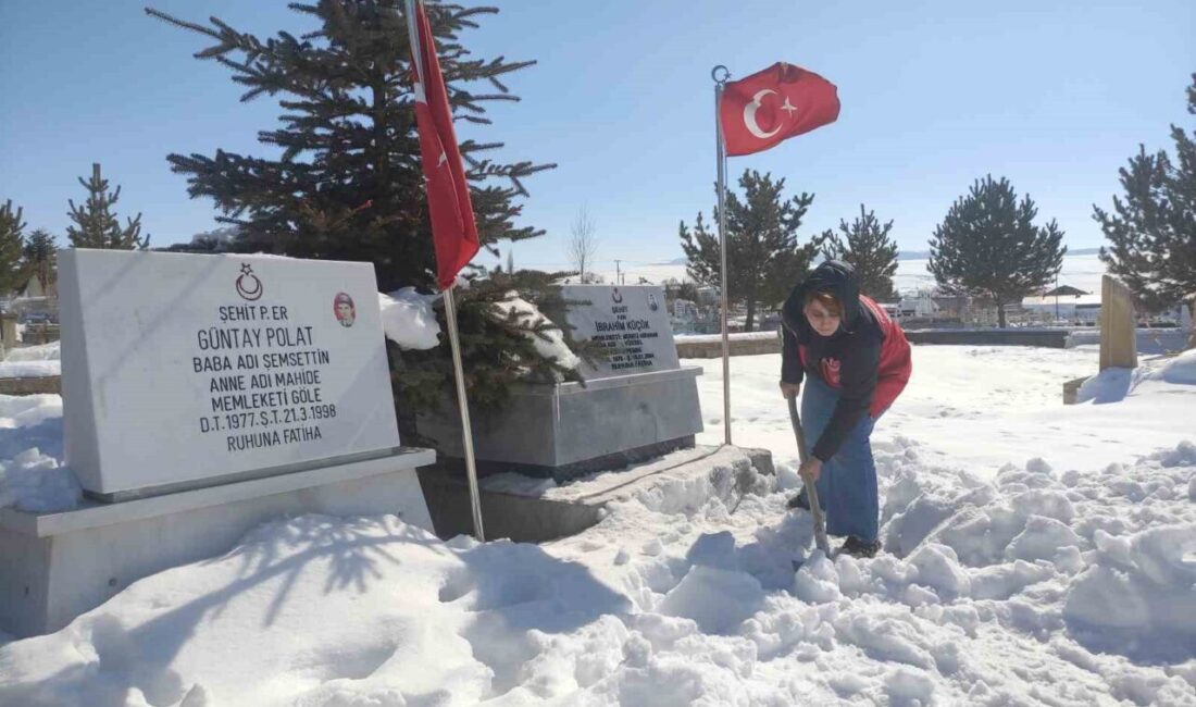Kış aylarında yoğun kar yağışının etkili olduğu Ardahan’da, karla kaplanan