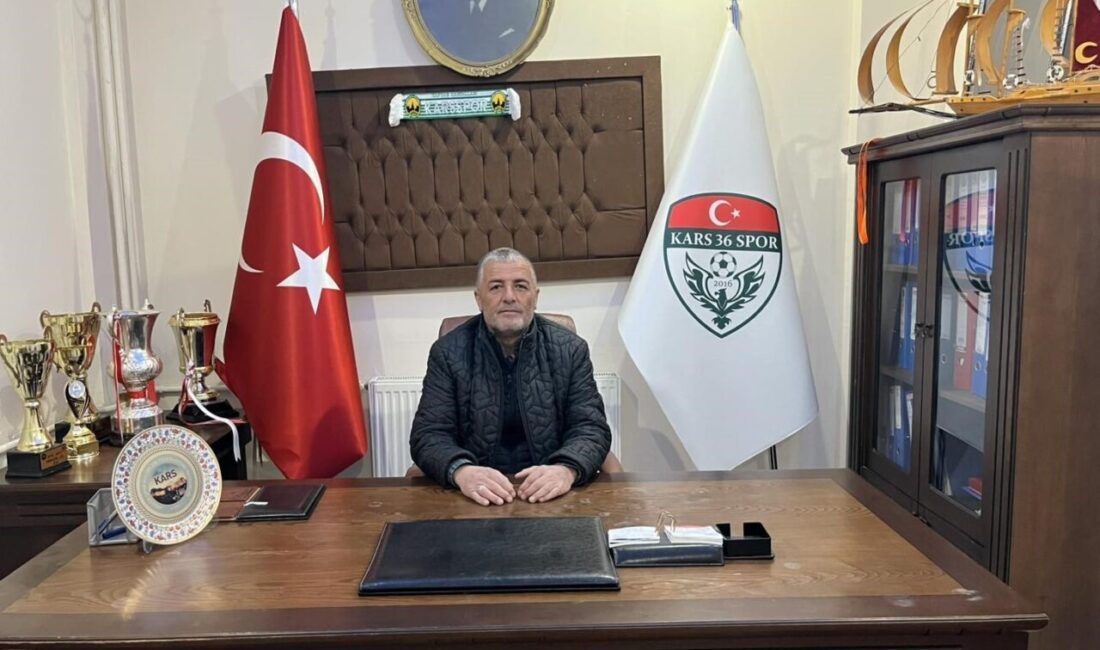 Kars 36 Spor Kulüp Başkanı Osman Yaşar Uluman, başkanlık görevini