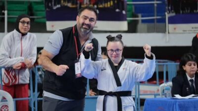 Kayserili sporcu Büşra Yolun, Para Taekwondo Milli Takımı’na seçilip sonrasında