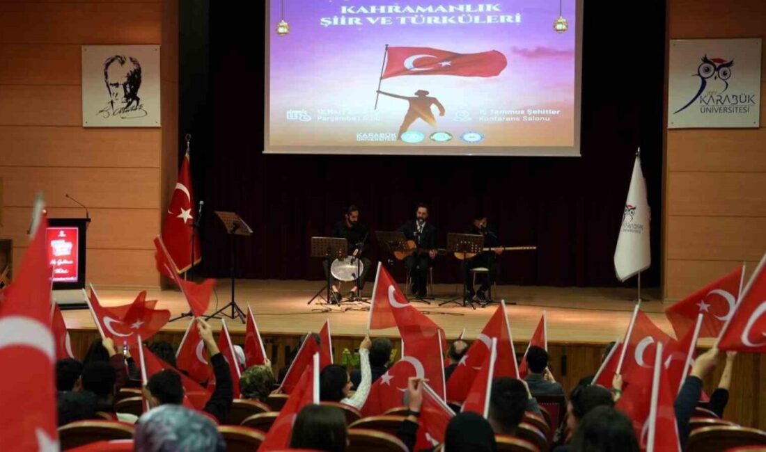 Karabük Üniversitesinde 12 Mart kapsamında düzenlenen “Kahramanlık Şiir ve Türküleri”