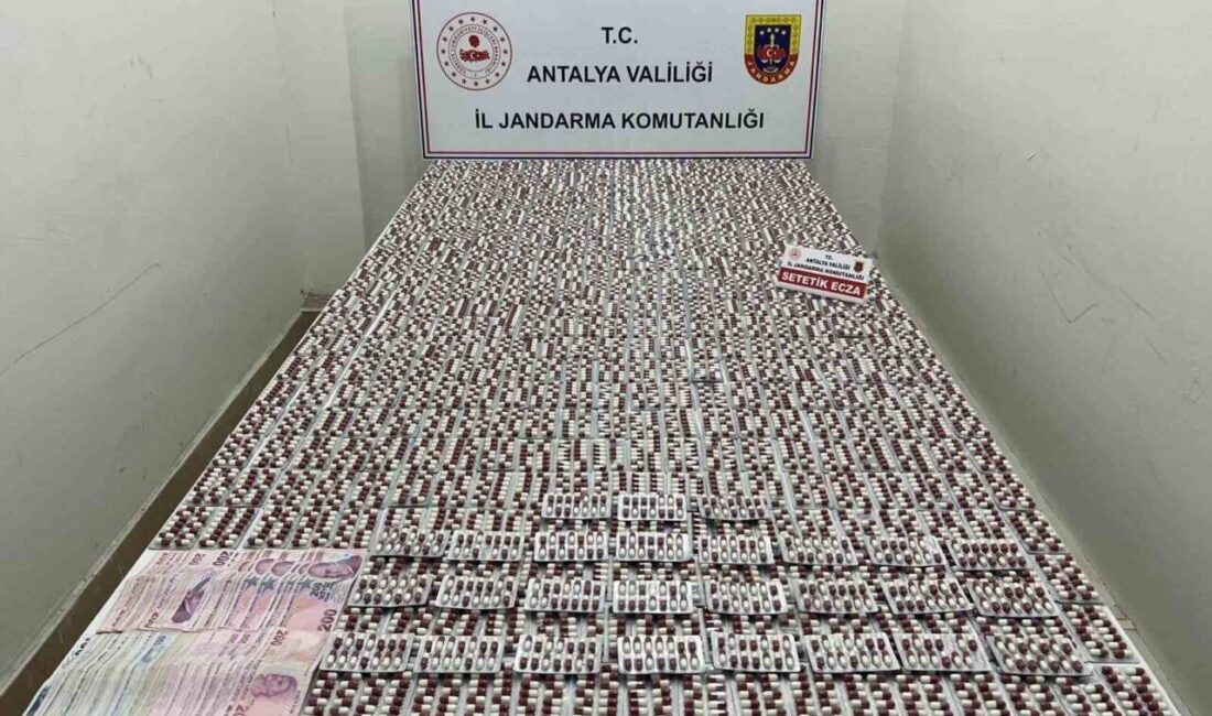 Antalya’nın Kepez ilçesinde jandarma ekiplerince yapılan çalışmalarda 15 bin 560