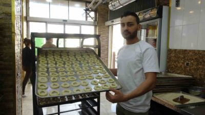 Kilis’te Ramazan Bayramı öncesi yöresel lezzetlerden kahkeye talep artınca üretim