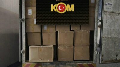 Kırşehir’de polis ekipleri tarafından durdurulan bir kamyonette yapılan aramada yaklaşık