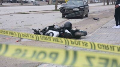 Konya’da otomobilin, motosiklete çarpması sonucu meydana gelen kazada 1 kişi