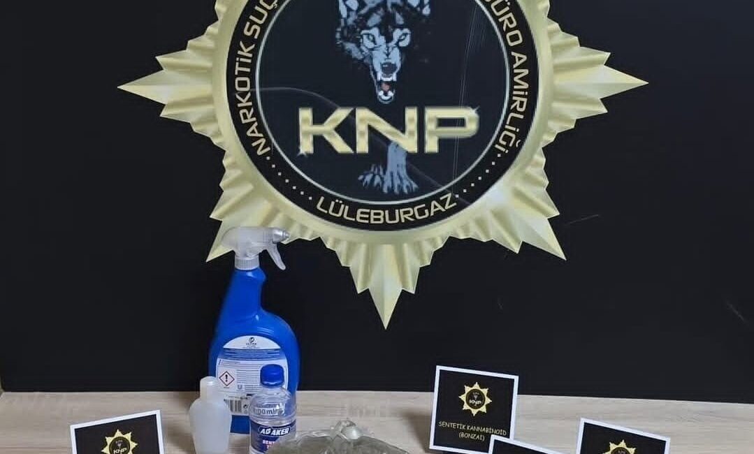 Kırklareli’nin Lüleburgaz ilçesinde polis ekiplerince düzenlenen uyuşturucu operasyonunda çok sayıda