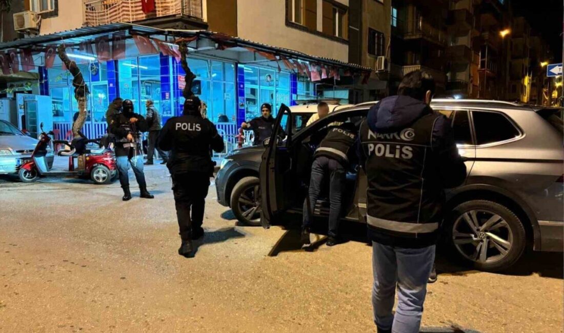 Manisa İl Emniyet Müdürlüğü Narkotik Suçlarla Mücadele Şube Müdürlüğü ekiplerince