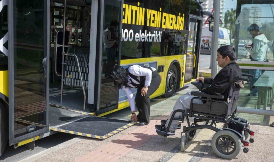 Mersin Büyükşehir Belediyesinin hayata geçirdiği ‘engelsiz Uulaşım’ uygulaması sayesinde özel