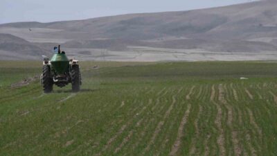 Yozgat’ta çiftçiler yeni üretim sezonuna yoğun mesaiyle başladı. Gübrelemenin verimi