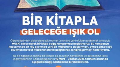 MUSKİ Genel Müdürlüğü, ihtiyacı olan çocukların eğitimine katkı sağlamak; kütüphanesi