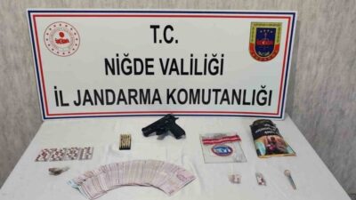 Niğde İl Jandarma Komutanlığı ekiplerince uyuşturucu ve uyarıcı madde kullanan