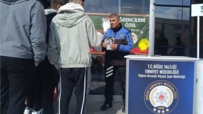 Niğde İl Emniyet Müdürlüğü Toplum Destekli Polislik Şube Müdürlüğü ekipleri,