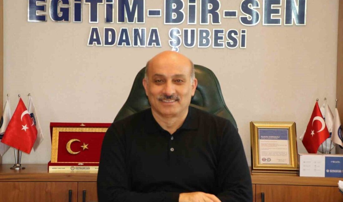 Eğitim-Bir-Sen Adana Şube Başkanı Mustafa Sarıgeçili, norm kadro fazlası öğretmenlerin