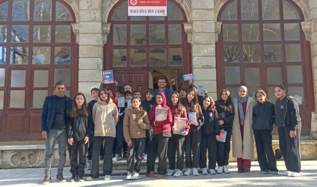 Aydın’ın Söke ilçesinde öğrenciler, yürütülen manevi değerleri tanıma ve kültürel