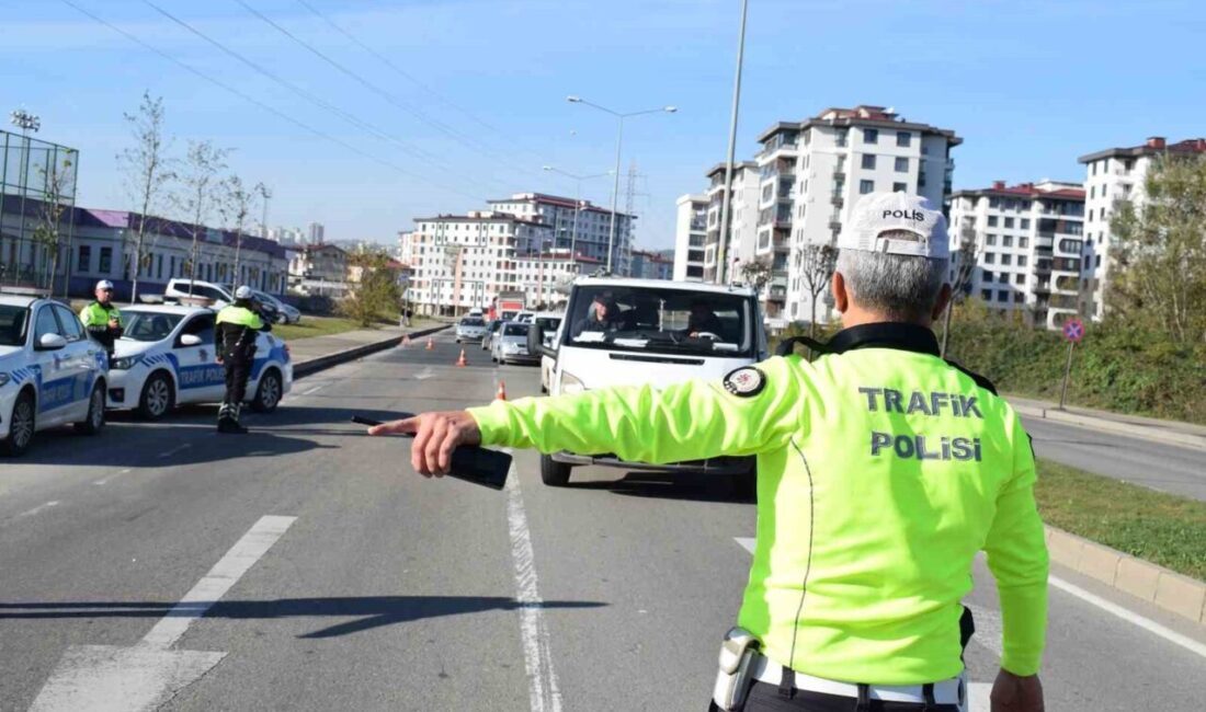 Ordu’da polis ekipleri tarafından trafik kazalarını azaltmaya yönelik yapılan denetimlerde,
