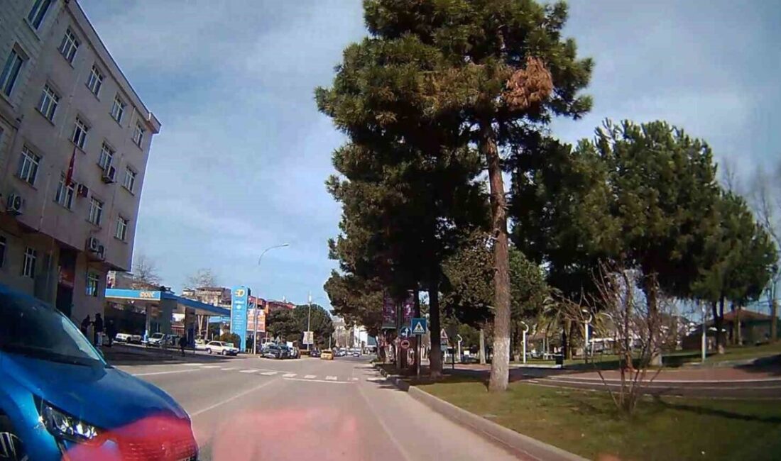 Ordu’nun Ünye ilçesinde bir araç, önüne aniden çıkan otomobille kafa