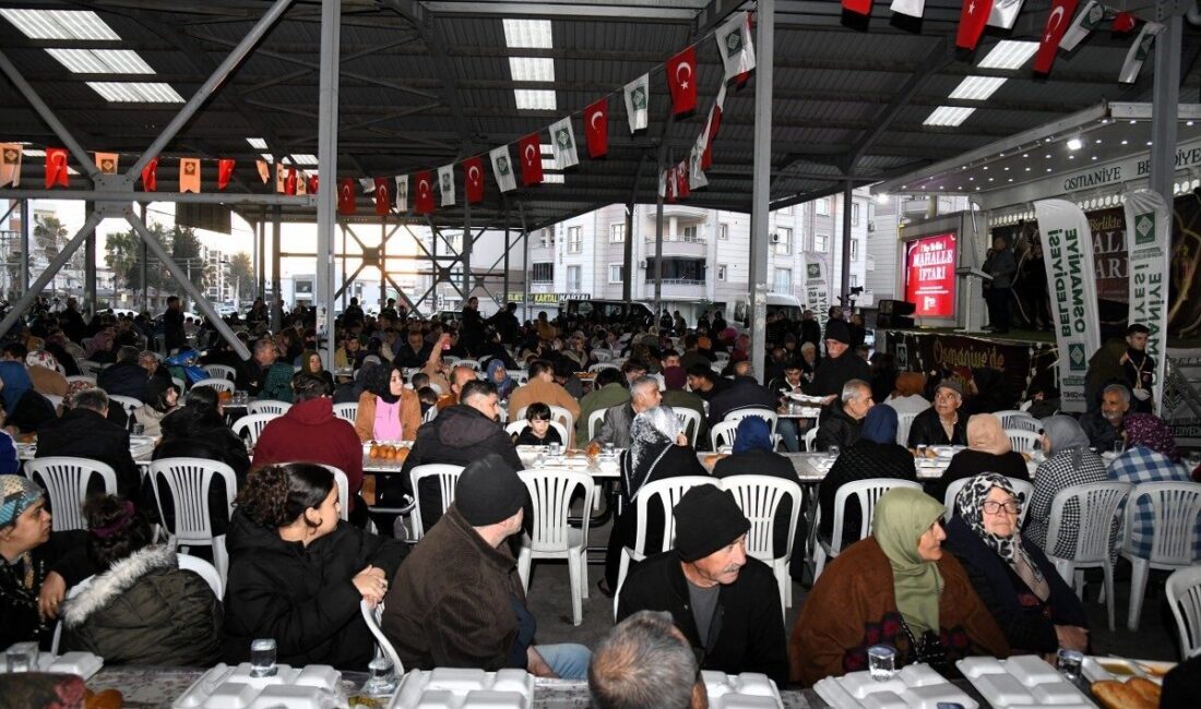Osmaniye Belediyesi, Ramazan ayının ilk mahalle iftarını “Hep Birlikte Mahalle