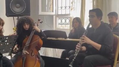 Osmaniye’de Abdurrahman Keskiner Güzel Sanatlar Lisesi öğrencileri, 12 Mart İstiklal