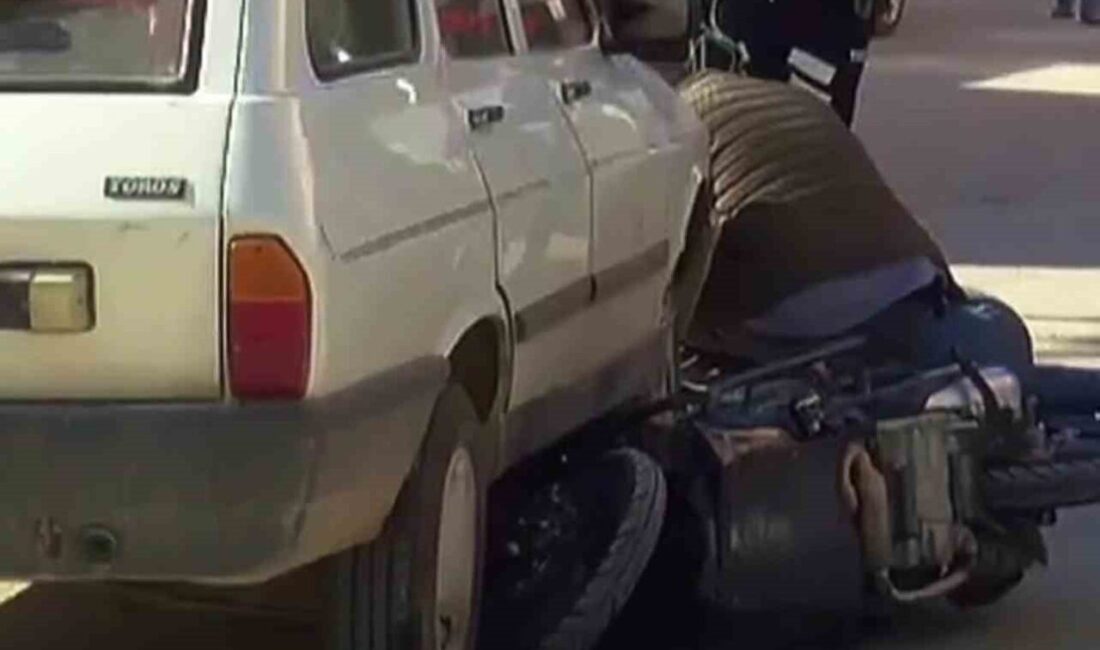 Mersin’in Mut ilçesinde otomobil ile motosikletin çarpışması sonucu meydana gelen