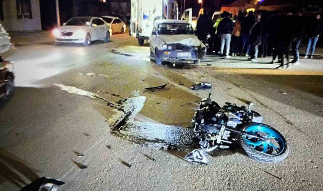 Adıyaman’ın Besni ilçesinde otomobil ile motosikletin çarpışması sonucu 1 kişi