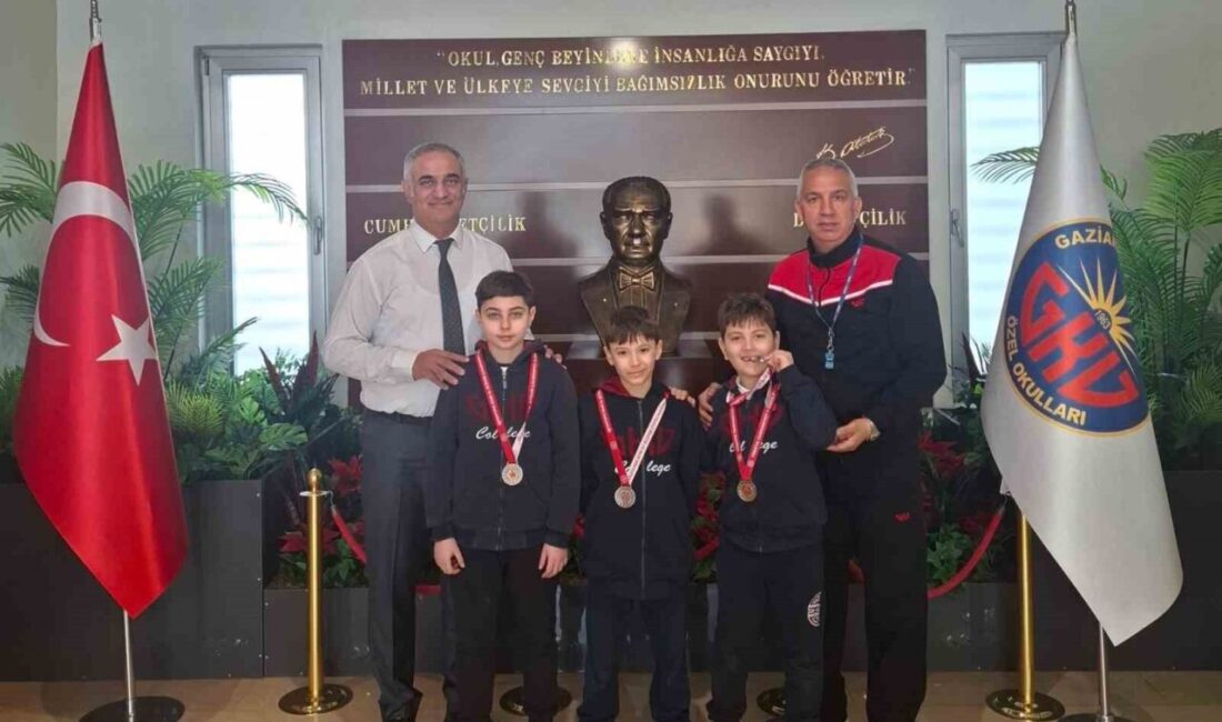 Gaziantep Kolej Vakfı Özel İlkokulu öğrencileri Gaziantep’te düzenlenen Okullar arası