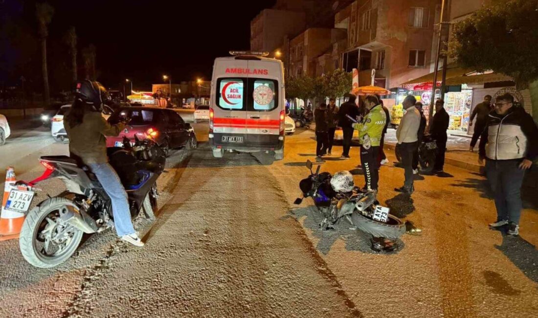 Hatay’ın Payas ilçesinde karşıdan karşıya geçmeye çalışan yayaya çarpmamak için