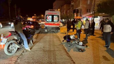 Hatay’ın Payas ilçesinde karşıdan karşıya geçmeye çalışan yayaya çarpmamak için