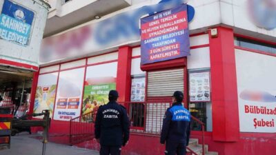 Gaziantep’in Şahinbey ilçesinde kurallara uymayan 3 iş yeri 3’er gün