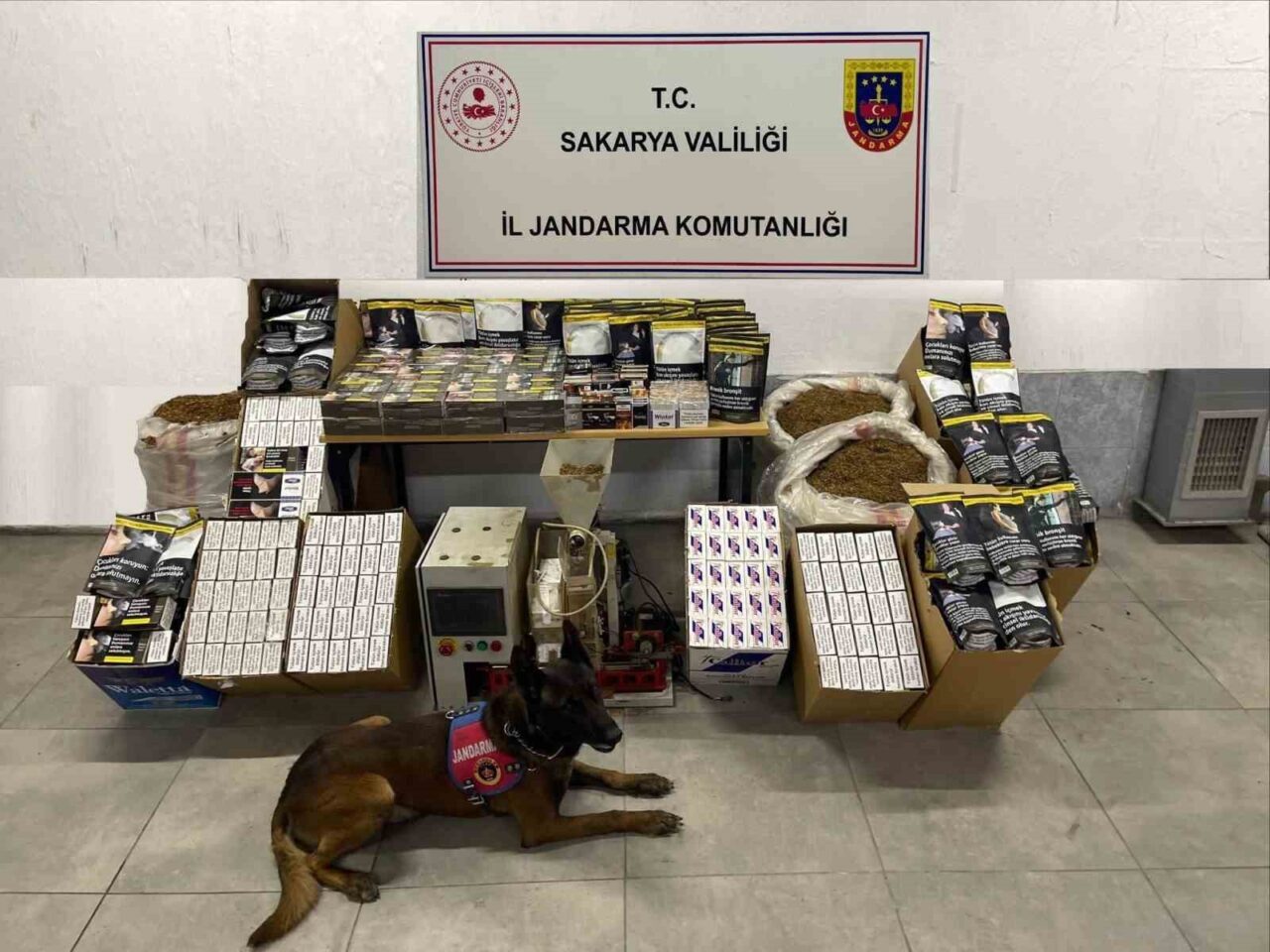 Sakarya’da jandarma ekiplerinin, kaçakçılıkla mücadele çalışmaları kapsamında Adapazarı ve Pamukova