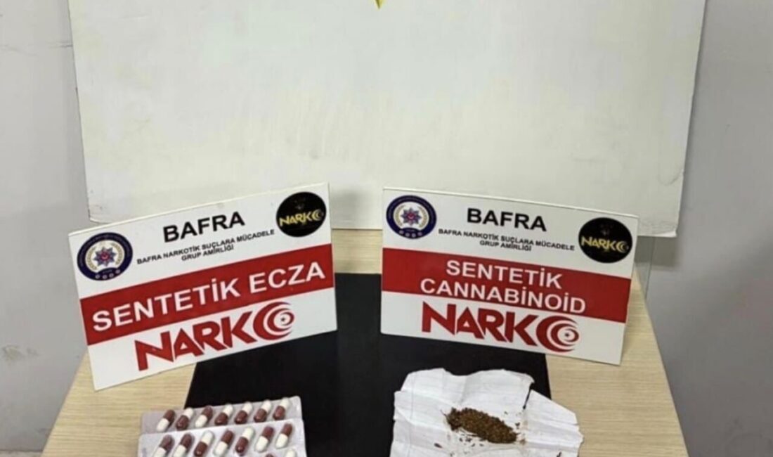 Samsun’da polis ekiplerince düzenlenen uyuşturucu operasyonunda 3 ilçede 7 şüpheli