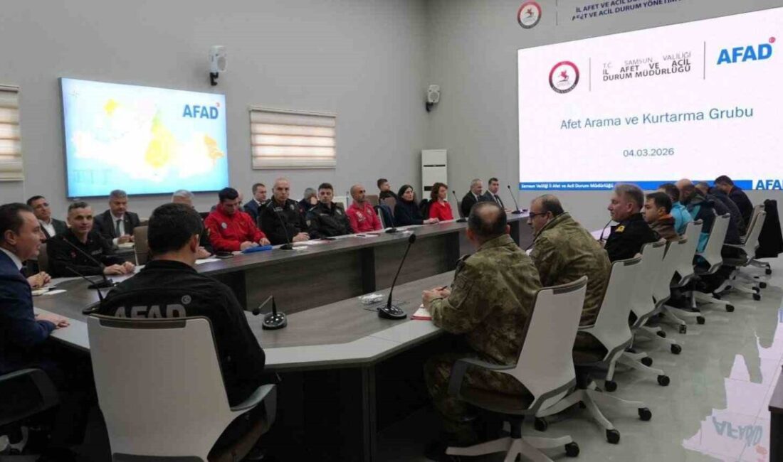 SAMSUN (İHA) – Samsun’da afet ve acil durum öncesi, sırası