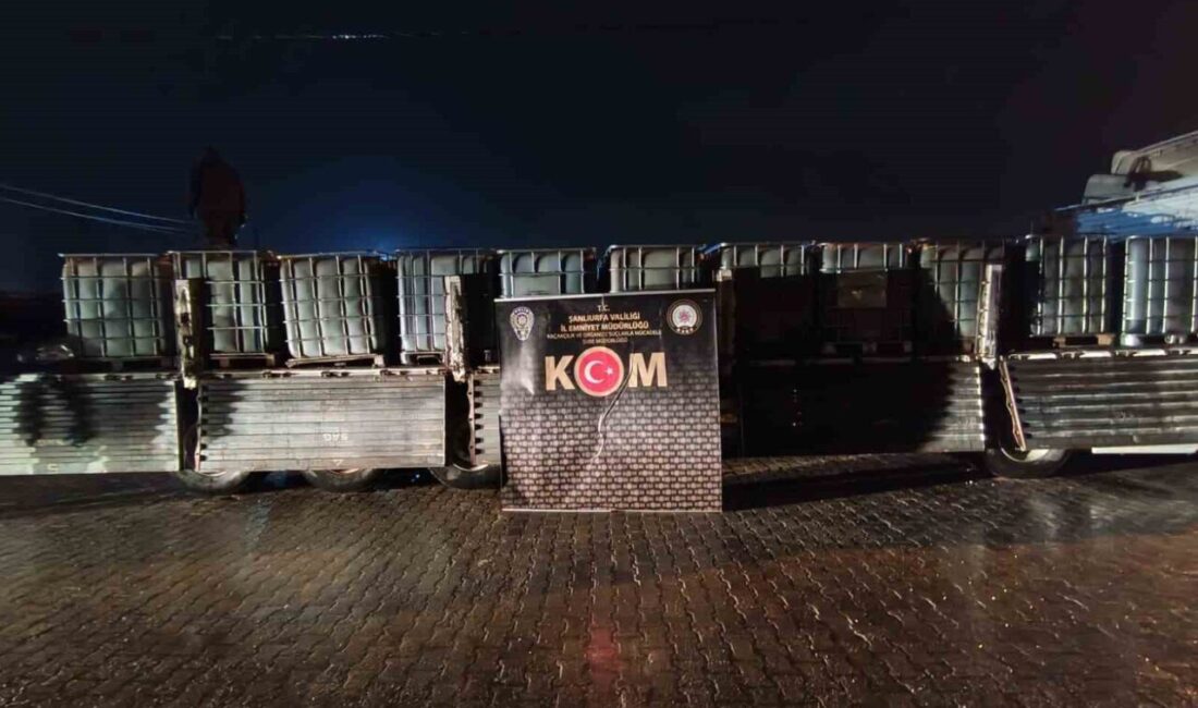 Şanlıurfa’da polis ekiplerince düzenlenen operasyonda piyasa değeri yaklaşık 1 milyon