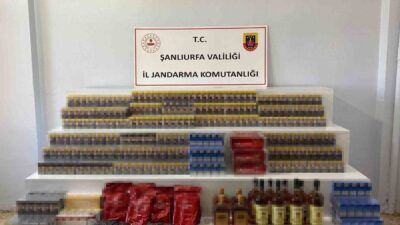 Şanlıurfa’da 4 bin 580 paket kaçak sigara ile çeşitli miktarda