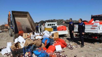 Şanlıurfa’da kaçak bir imalathanede yaklaşık 5 ton son kullanma tarihi