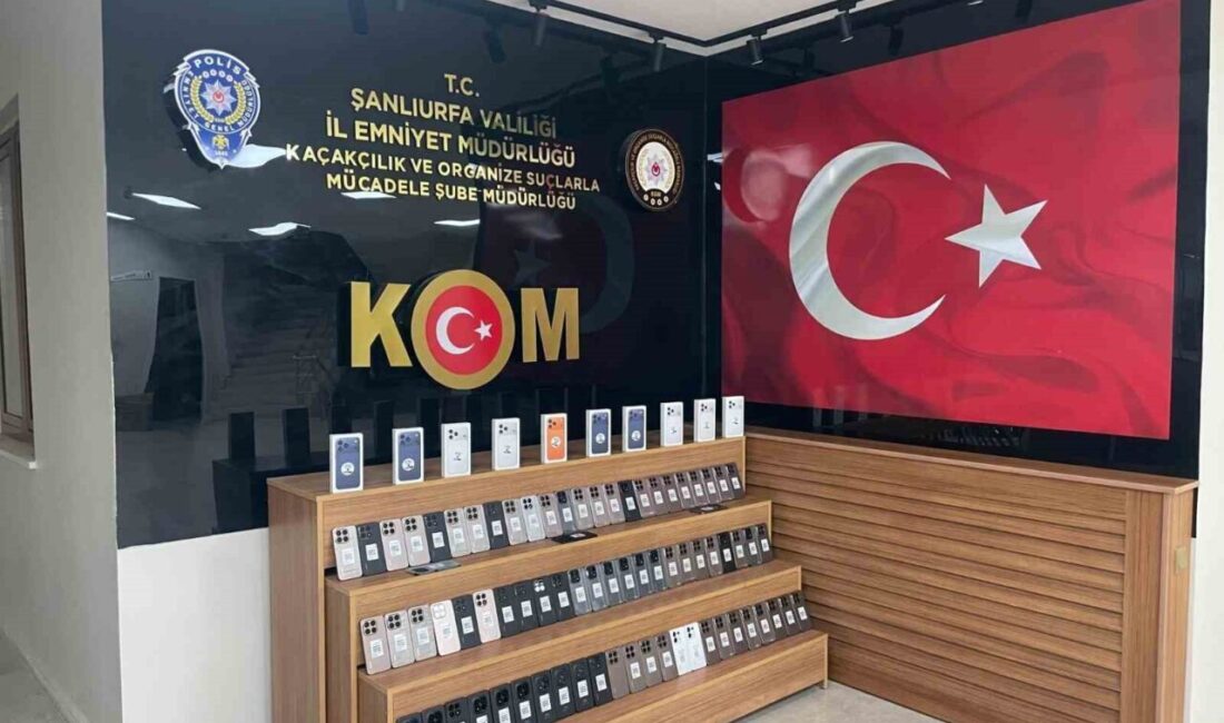 Şanlıurfa’da polis ekipleri tarafından durdurulan bir araçta yapılan aramada piyasa