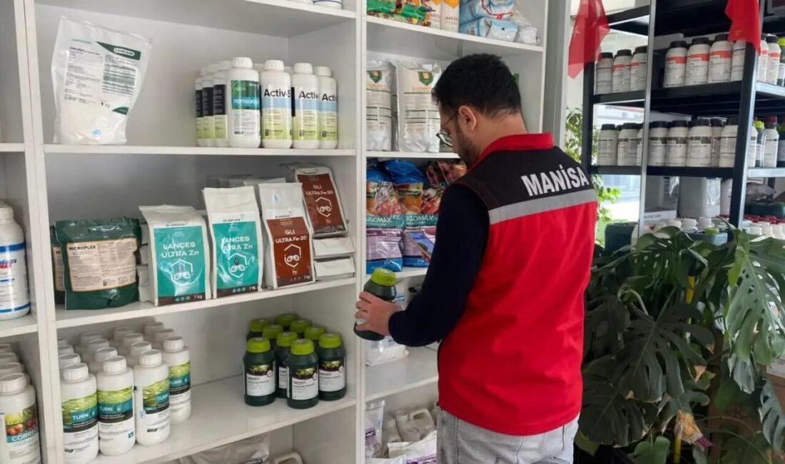 Manisa’nın Sarıgöl ilçesinde Tarım ve Orman Müdürlüğü ekipleri tarafından gübre