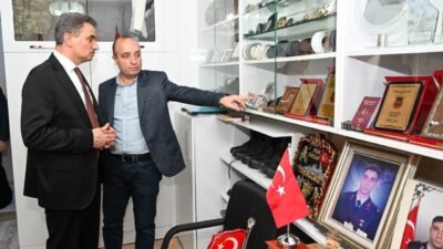 Vali Aydın Baruş ve eşi Nagihan Baruş, Şehit Jandarma Yüzbaşı