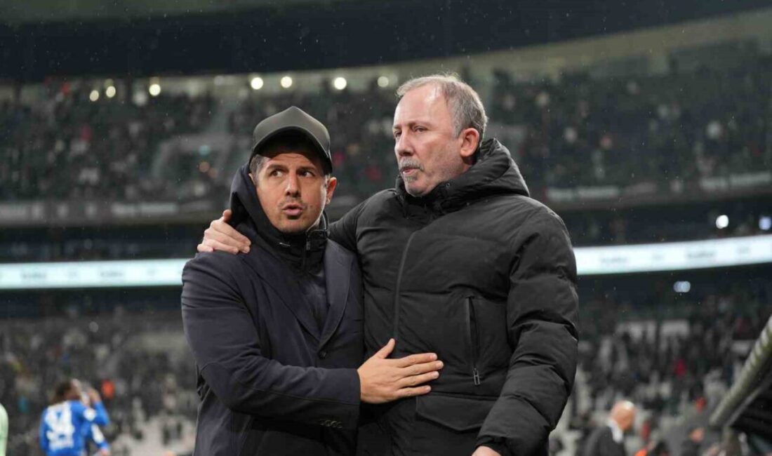 Beşiktaş Teknik Direktörü Sergen Yalçın, Kasımpaşa Teknik Direktörü Emre Belözoğlu’na