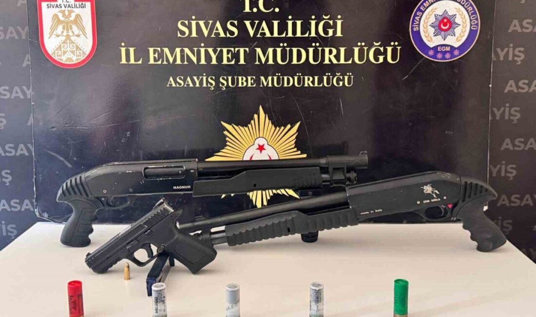 Sivas’ta pompalı tüfeklerle araçlara ateş açan 7 şüpheli yakalandı, 6’sı