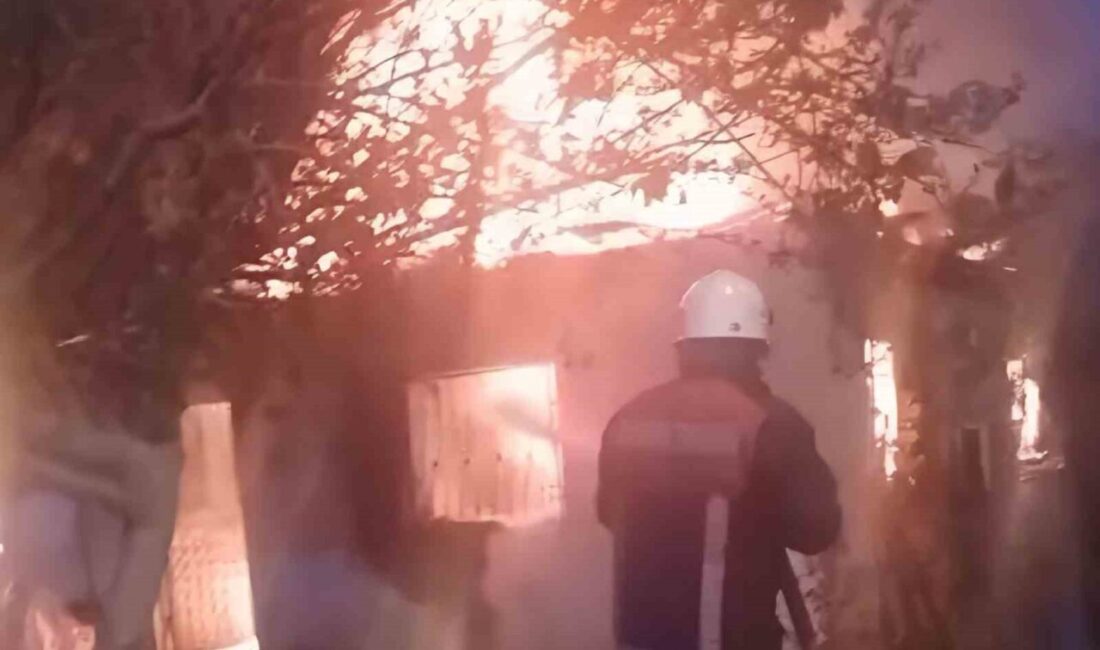 Mersin’in Erdemli ilçesinde sobadan çıkan yangında müstakil ev küle döndü.